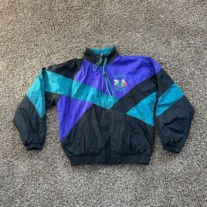 Vintage 90s Charlotte hornets windbreaker jacket